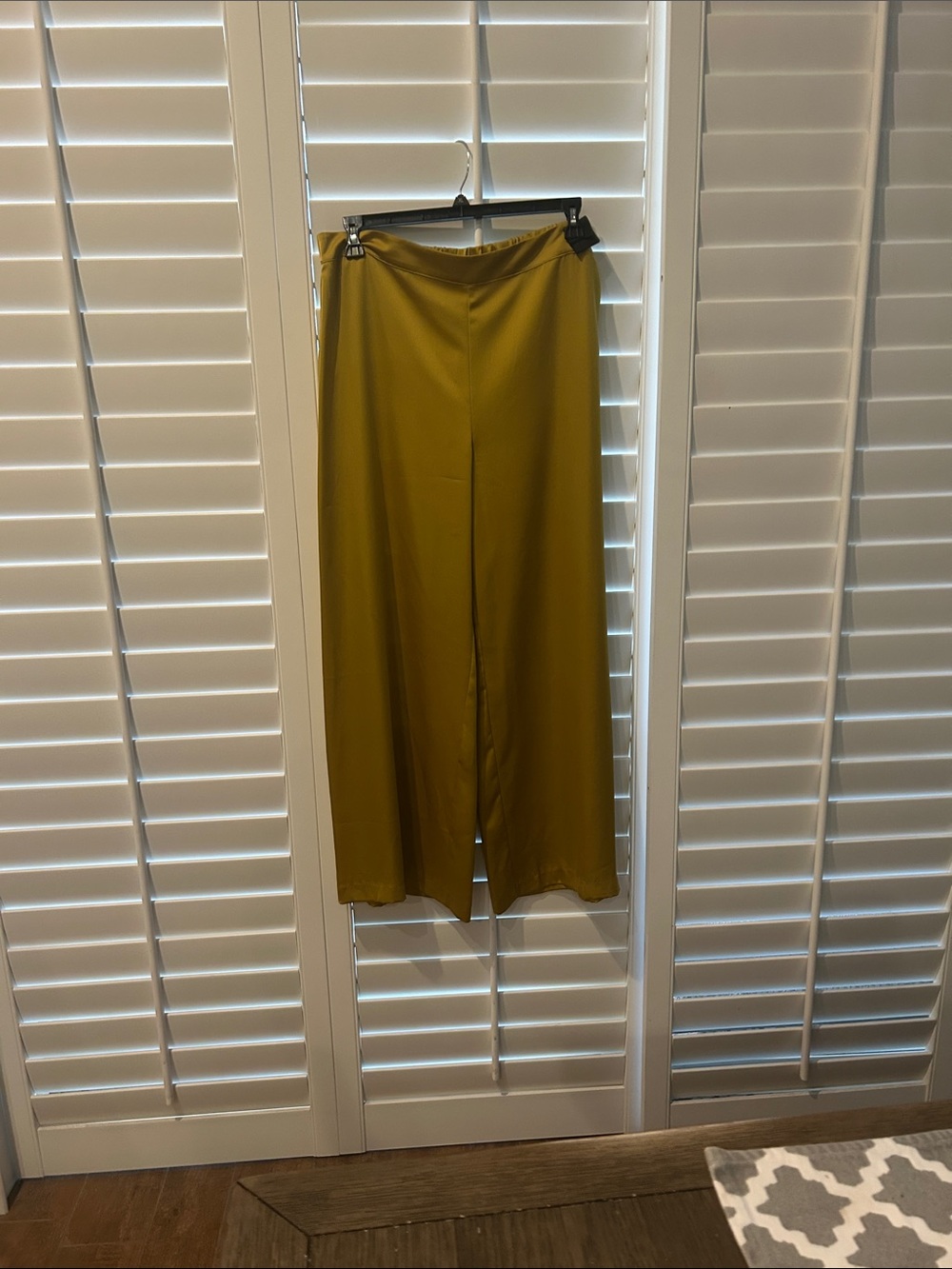 Alex Marie Olive-Mustard Wide Leg Pants